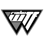 radio wtf black and white logo