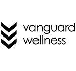 Vanguard wellness logo black and white